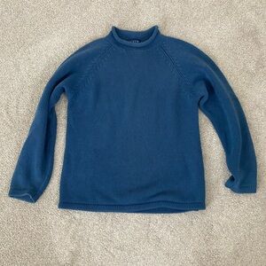 Vintage JCrew Roll Neck Sweater Mens Size S- Blue